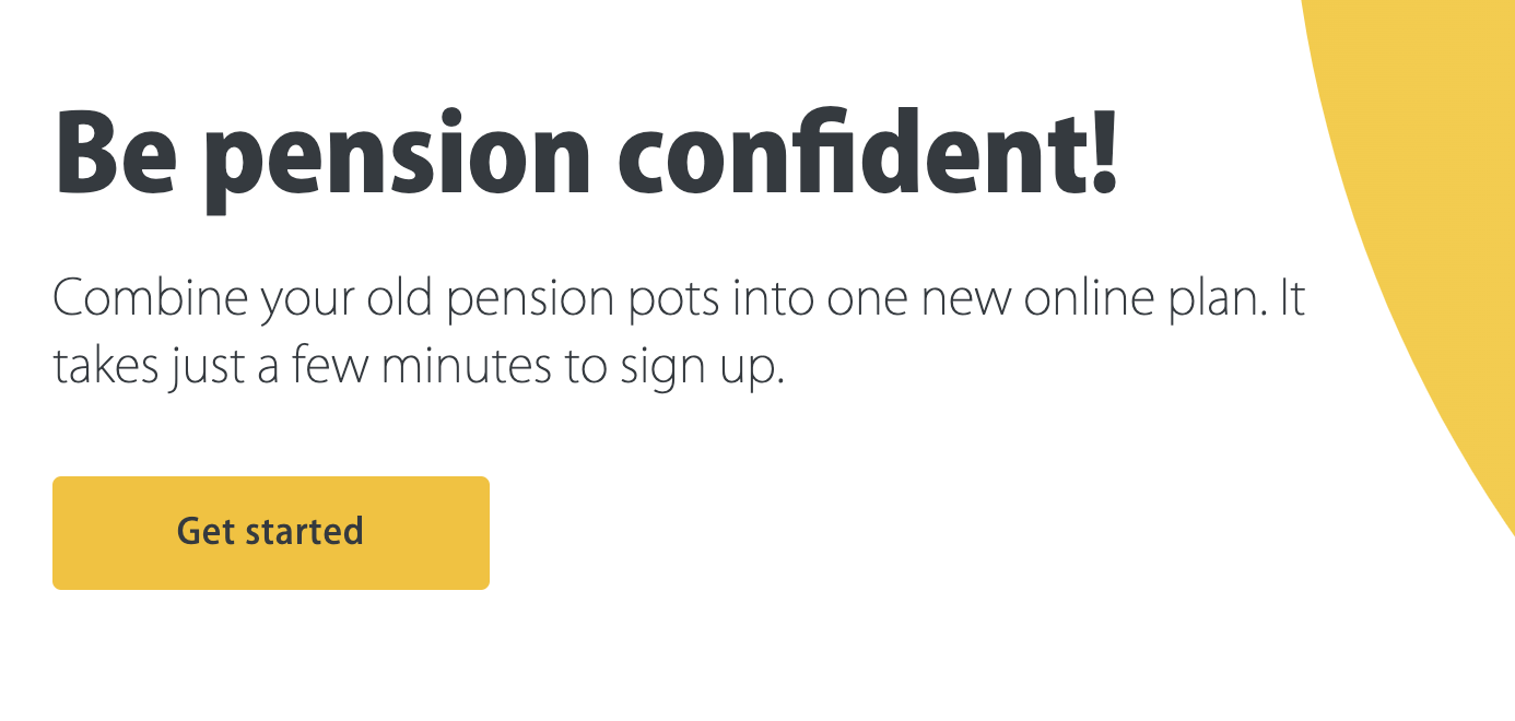 PensionBee simple copy